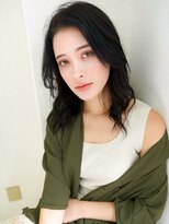 オーバーヘアー 所沢店(over hair) 【over hair】センターパート×ナチュラルウェーブ