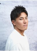 メンズ爽やかツーブロックショート