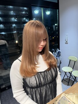 ジュネス 奈良橿原(Jeunesse) 【ハイトーンカラー】ミルクティーベージュ×レイヤーカット