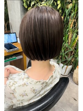 シェル 吉祥寺(shell) グレージュカラー/ボブウルフ/黒髪/ココアベージュ