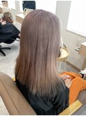 ミルクティーベージュハイトーンカラーケアブリーチダブルカラー