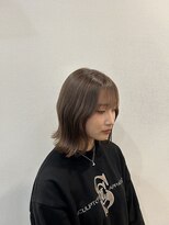 オーシー 四ツ井店(O'sea)&nbsp;グレージュ×タッセルボブ