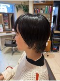 前下がりショート/黒髪ショート