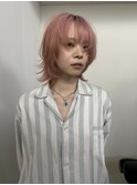 グランジボブ×ペールピンク