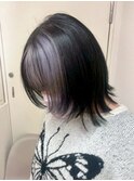 【ポイントカラー×ホワイトグレー×ブラック】池袋美容室