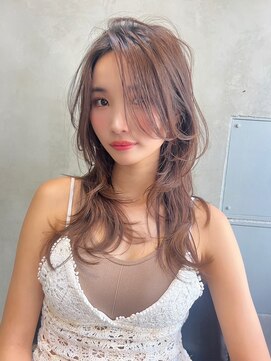 オーウェル 銀座(Owelle) 銀座　cheri ザクザクレイヤー×抜け感ブラウン