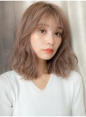 □ホワイトグレージュ抜け感デジタルパーマ405-3上尾10代20代
