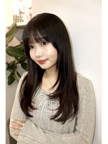 イヴォーク トーキョー(EVOKE TOKYO)&nbsp;レイヤー/ミディアム・ロング/20代/顔周り/ブラウンベージュ