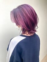 ブルー(BLUE) イメチェン/ホワイトブロンド/外ハネボブ/美髪/仙台