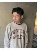 メンズショート ツイストスパイラルパーマ