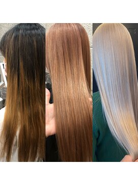 オリノ(olino) 他店修正で叶える透明感シルバーベージュ