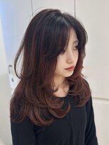 アスター 天神大名店(Aster)&nbsp;小顔に見えるトレンドヘア/黒髪/オリーブグレー/ココアベージュ