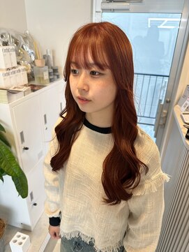 メイドバイスティーン(MADE BY STEEN) ブリーチなし/オレンジブラウン