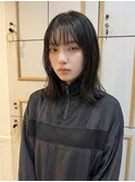 20代30代40代小顔レイヤー/暗めカラー/デザインカラー