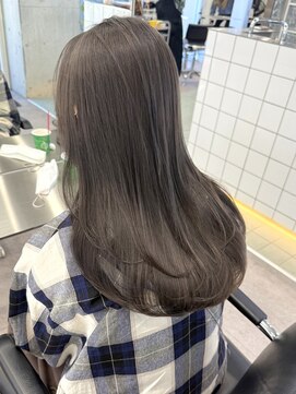 サンクマーケット 渋谷(cinq MARKET) 渋谷ブリーチなしダブルカラーオリーブグレージュレイヤーカット