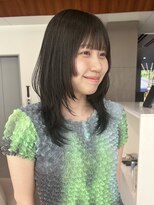 ローレンアオ(LOREN AO)&nbsp;ミルクティーブロンド/ダークブルー/デジタルパーマ/矢場町