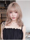 ミルクティーベージュニュアンス巻き_F51966