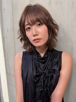 リークフー(Ree cu fuu)&nbsp;小顔夏カラー愛されショートボブヘーゼルブラウン大人可愛い