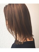 アン ヘア デザイン(un hair design)&nbsp;【　un  】ミディアム×イルミナ×ハイライト