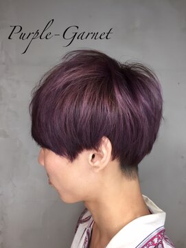 セシルヘアー 京都駅前4号店(Cecil hair) ショートマッシュ☆スモーキーパープル