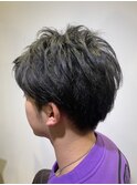 ツーブロックショート