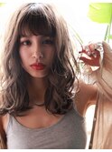 グレージュ/デジタルパーマ/小顔/アッシュブラウン/高柳