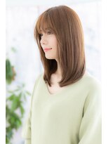 ヘアアンドビューティー ミック(Hair & Beauty miq)&nbsp;シースルーバングでアンニュイ顔★抜け感センターパート