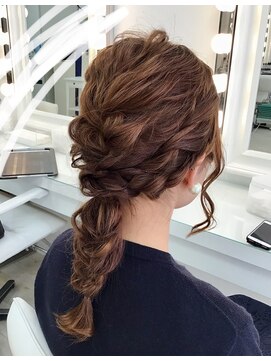 ベストシーン 新浦安店(Best Scene) 編み下ろしヘア【結婚式】【ヘアセット】【トレンド】【デート】