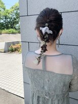 ヘアプランナーズワヲン(Hair PLANNER’S Wa-won.lsc)&nbsp;リボンを使ったお呼ばれアレンジ♪