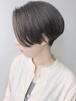 【モリオ原宿】丸みショートボブ　前髪なし　襟足刈り上げ