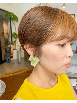 ア セカンド 清藤美容室第弐號(a sekand) フロントセクションカラー×ショートボブ