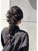 ダークカラーヘアセット▲編み下ろし uiic umeda 中沢恵理