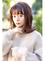 イルハバナ 渋谷(ill HAVANA) 20代30代/大人可愛い/インナーカラー/前髪/外ハネボブ/ウルフ