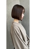 ぱつっとストレートボブ