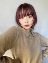 アンアミ シブヤ(Un ami shibuya) 【Un ami】レイヤーボブ/ウルフボブ/イヤリングカラー