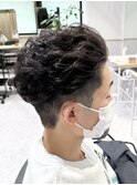宮城リョータ風カット×パーマ