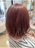 20代30代40代ダブルカラー×レッドピンク
