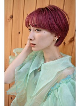 ブゾン(buZon) 【buZonブゾン】ビビットピンクマッシュショート