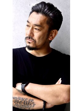 トルネード(TORNADO) 30代、40代、50代からのワイルドオールバックショート A231005