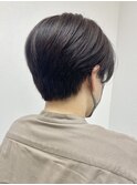 くびレイヤーグレーベージュニュアンスカラー白髪染め白髪ぼかし