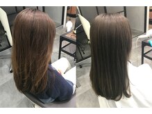＊施術事例１０：カラーが退色してパサついて見えるのが気になるというお客様＊