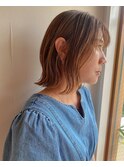 切りっぱなしレイヤースタイル