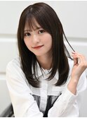 【F】ワンカールでかわいい清楚カット小顔バング