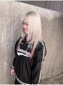 ハイトーン/裾カラー/ピンク