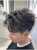 熊本メンズカット フェザーパーマ 韓国ヘア MEN'S HAIR メッシュ