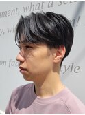 ニュアンスパーマ/フェザーパーマ/マッシュ/韓国/メンズ/眉毛