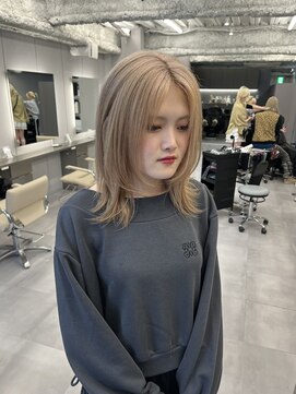 ロテ 名古屋 名駅店(Lote.) イメチェン/ホワイトブロンド/外ハネボブ/美髪/名駅