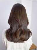 くびれヘア顔周りレイヤー美髪韓国ヘアロング_ba550301