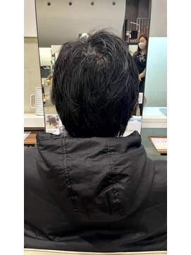 ソワン ドゥ ブレス 今里店(soin de brace) メンズ/ツイストパーマ/フェードカット/白髪ぼかし/ハイライト