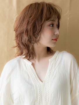 カバーヘア ブリス 上尾西口店(COVER HAIR bliss) レッドブラウンくせ毛風ウルフボブレイヤーTc3上尾20代30代40代